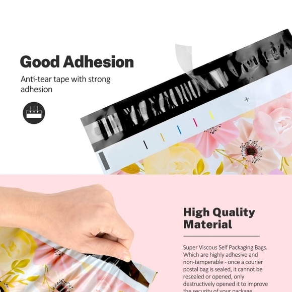 🌸 🔹️🔟 Poly mailers - 10X13  Floral Design ✨️🌸 - Picture 3 of 6